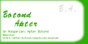 botond apter business card